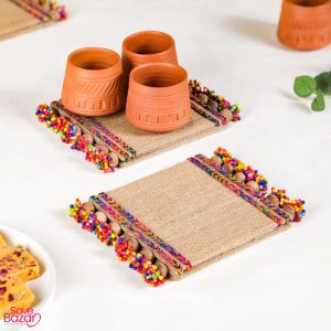 Colorful Jute Mini Trivet Mats